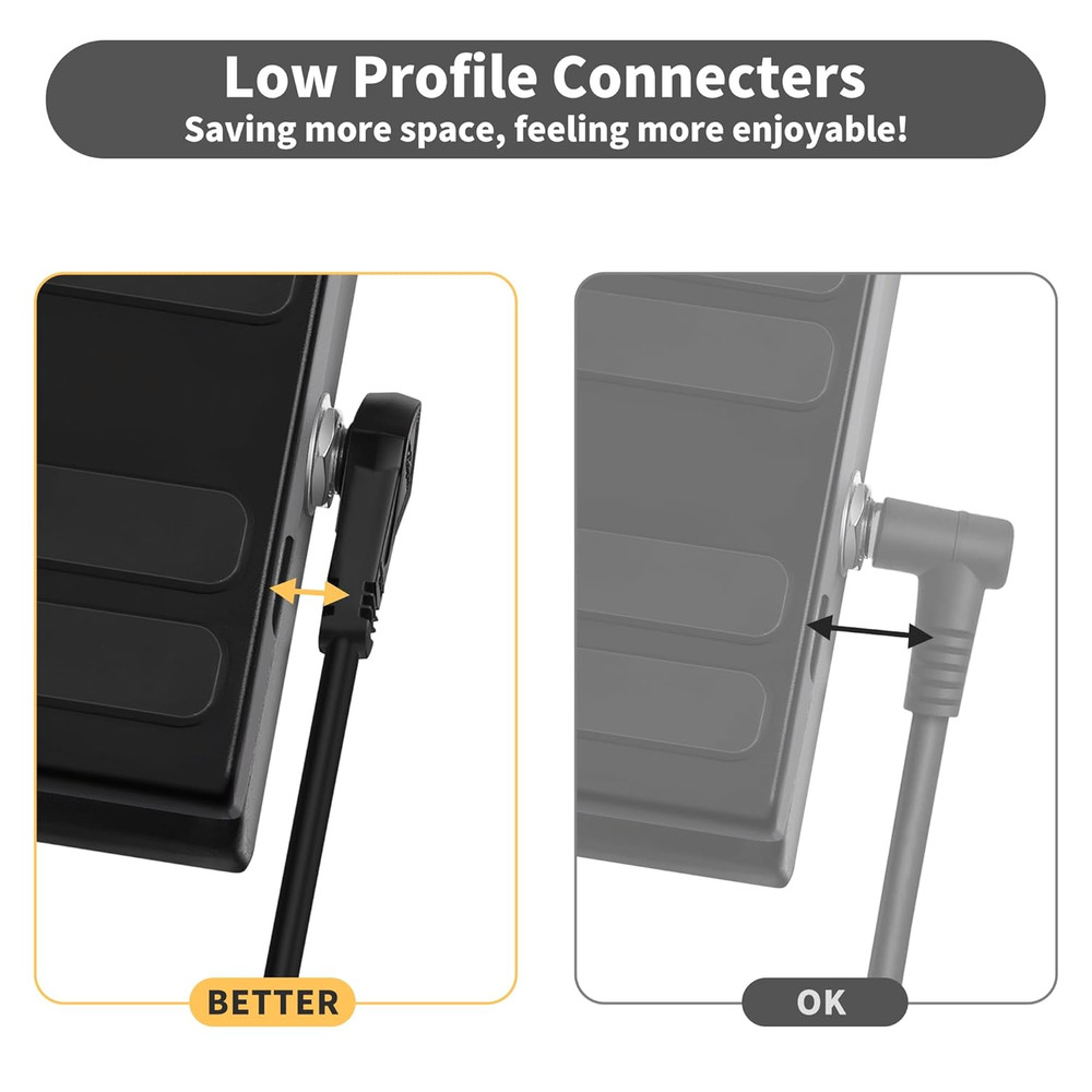 3-Pack 6-Inch Right Angle Guitar Patch Cables for Effect Pedals