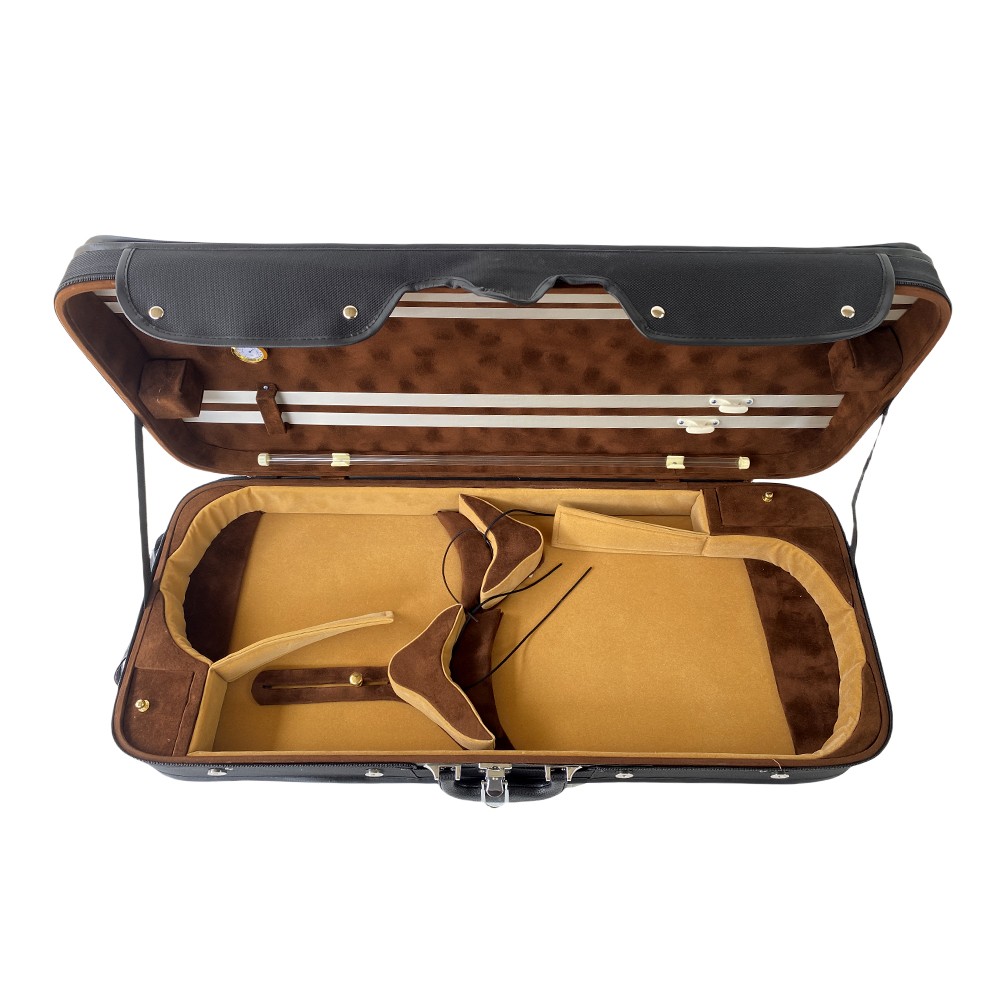 Double Violin Case Viola Case Wooden Struct Adjustable Size Violin Box Strong