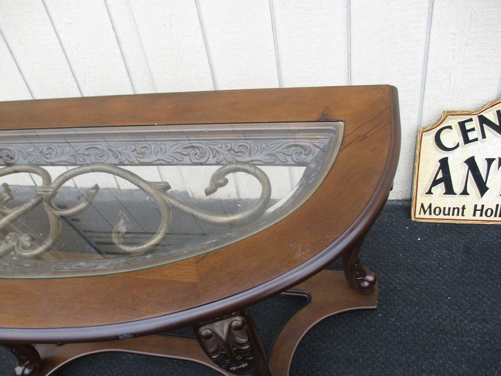 64172 Decorator Glass Top Console Sideboard Server