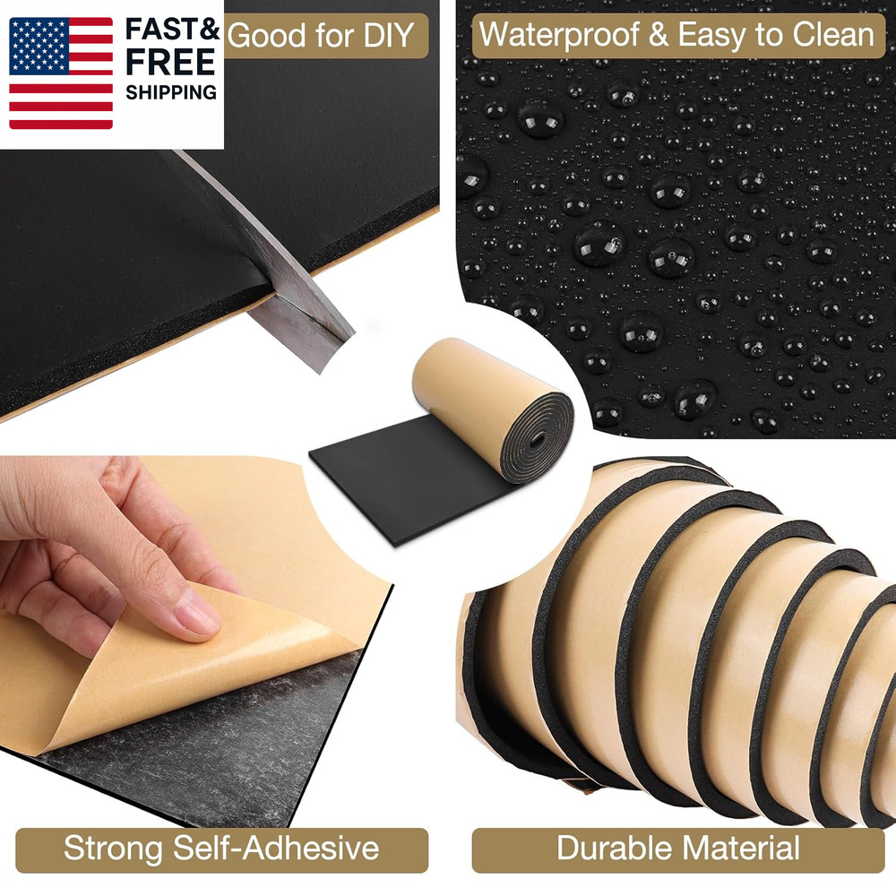 Sponge Neoprene Foam Padding Rubber Sheets with Adhesive Foam Sheet Closed Cell