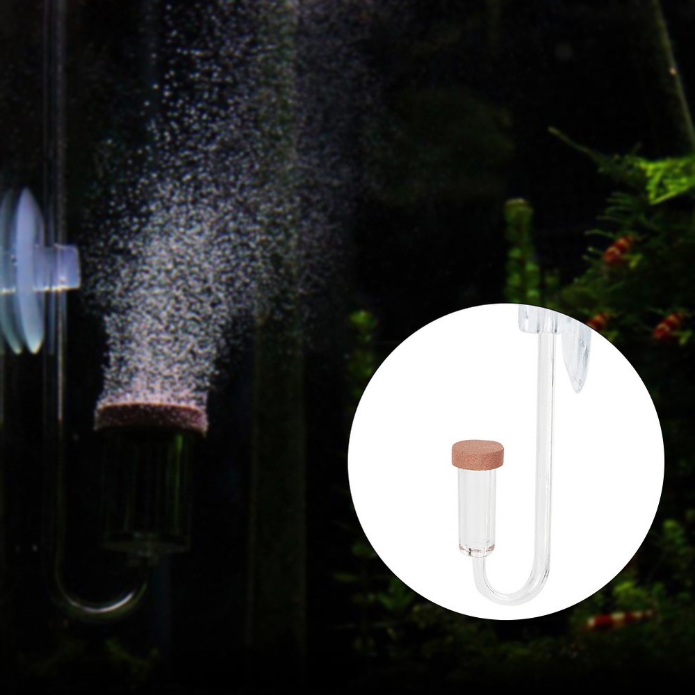 Acrylic Transparent CO2 Diffuser Atomizer Bubble Counter For Aquarium Plants