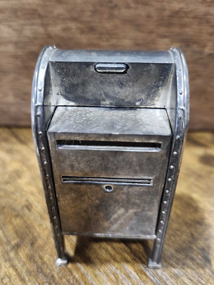 Vintage Godinger Silver Stamp Roll Dispenser Post Office Box