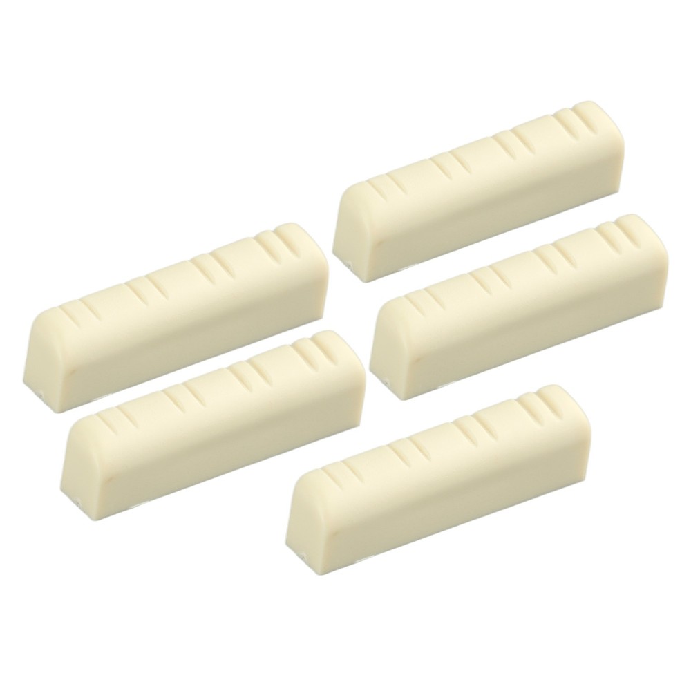 5Pcs Mandolin Bridge Nut 8 String Plastic 3.5cm Universal Instrument Accessory