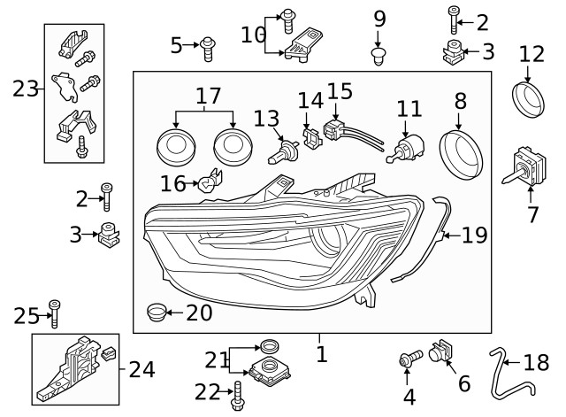 Genuine Audi Mount Bracket 4G0-805-607-A