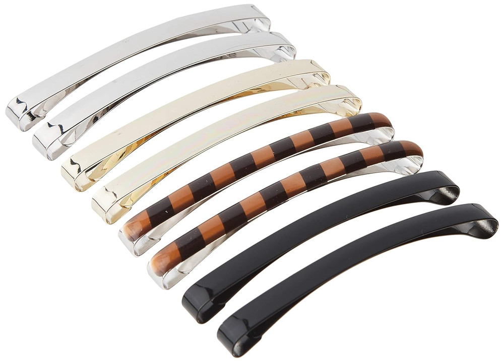 Goody Women's Classics Patterned Staytight Barrette, 8 Count