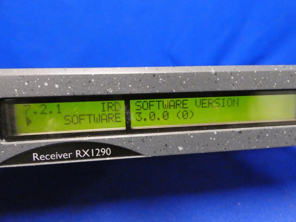 Tandberg RX1290 Series 8 Multi-Format SD/HD Receiver Decoder Software Ver 3.0.0