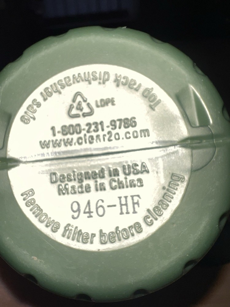 CLEAR2GO FILTER INSIDE FILTERED WATER HYDRATION BOTTLE GREEN