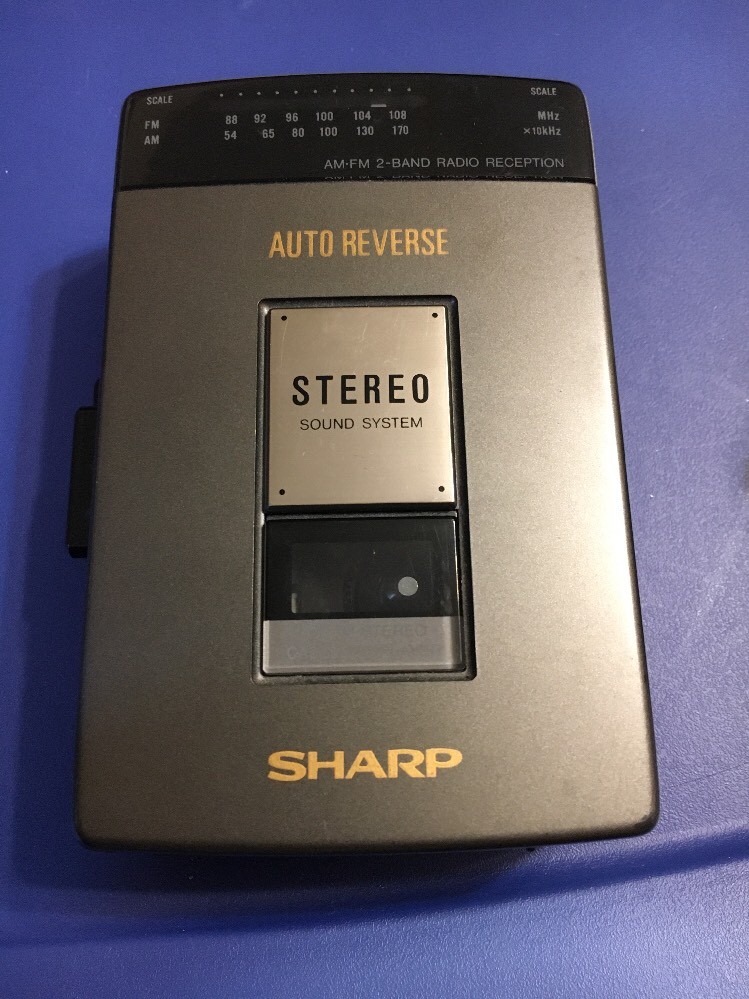 Auto Revers Cassette Player Sharp Model JC-510(GY)