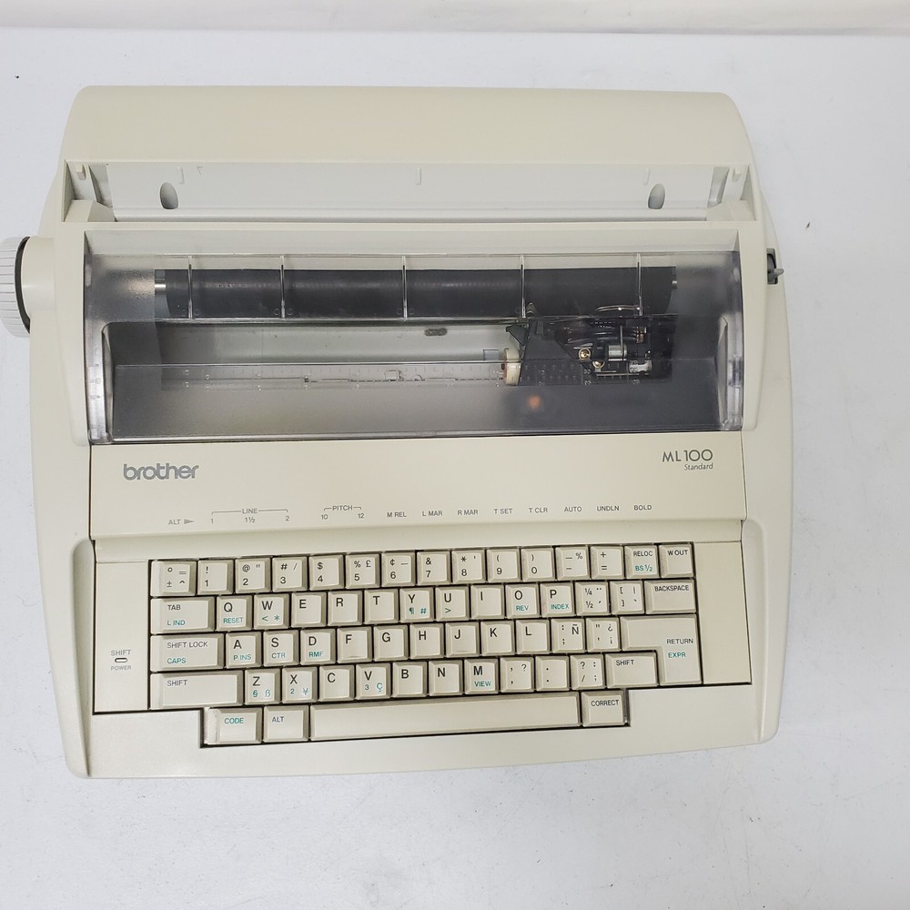 Brother ML 100 Standard Electronic Typewriter No Rear Tray Read Info