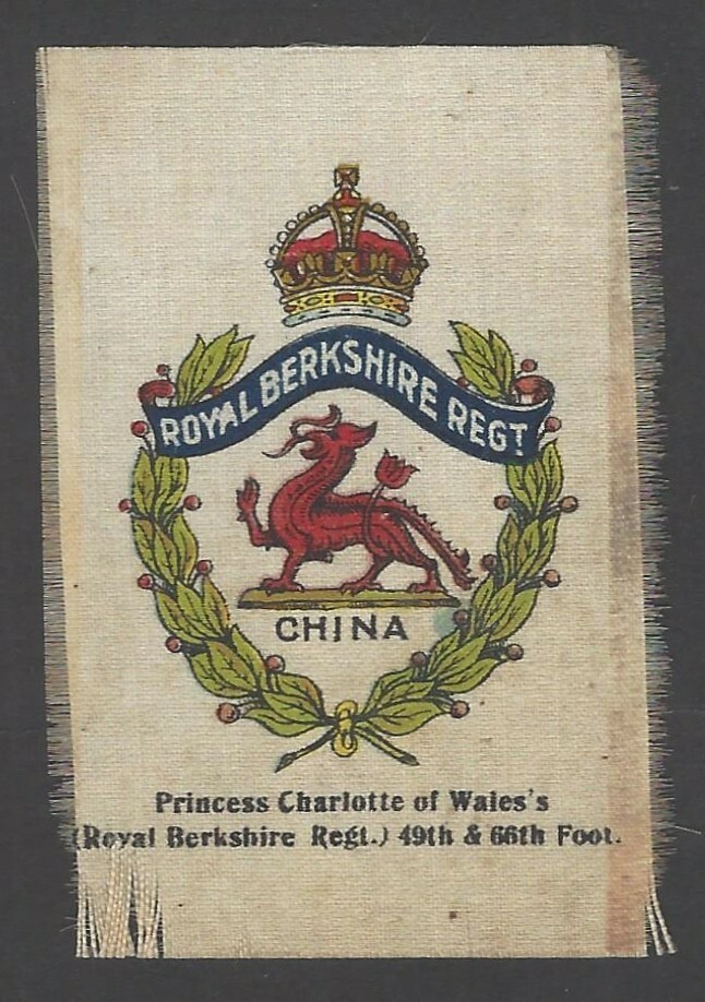 GB Royal Berkshire Regiment China Silk Patch