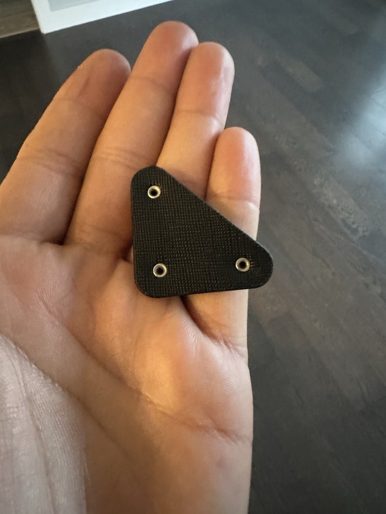 Prada Triangle Replacement Leather Logo