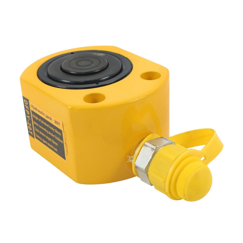 20Ton Hydraulic Ram Jack Multi-Section 1" Stroke Lifting Low Height Cylinder