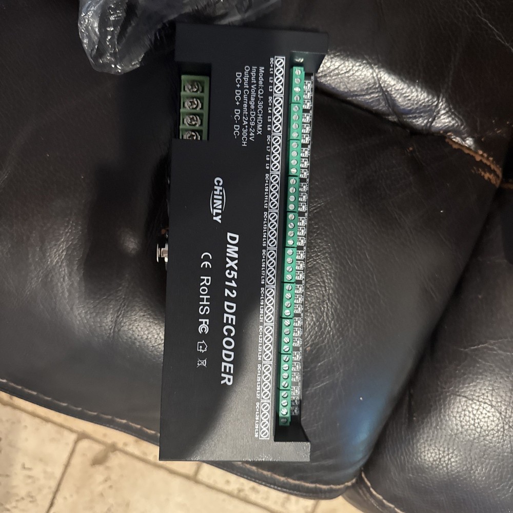 AMKI DMX 512 LED Decoder Controller for RGB Tape Strip Light Dimmer Driver