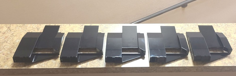 (AP) AUTOMATIC PRODUCTS SNACK MACHINE plastic chip shelf fronts - qty. 5