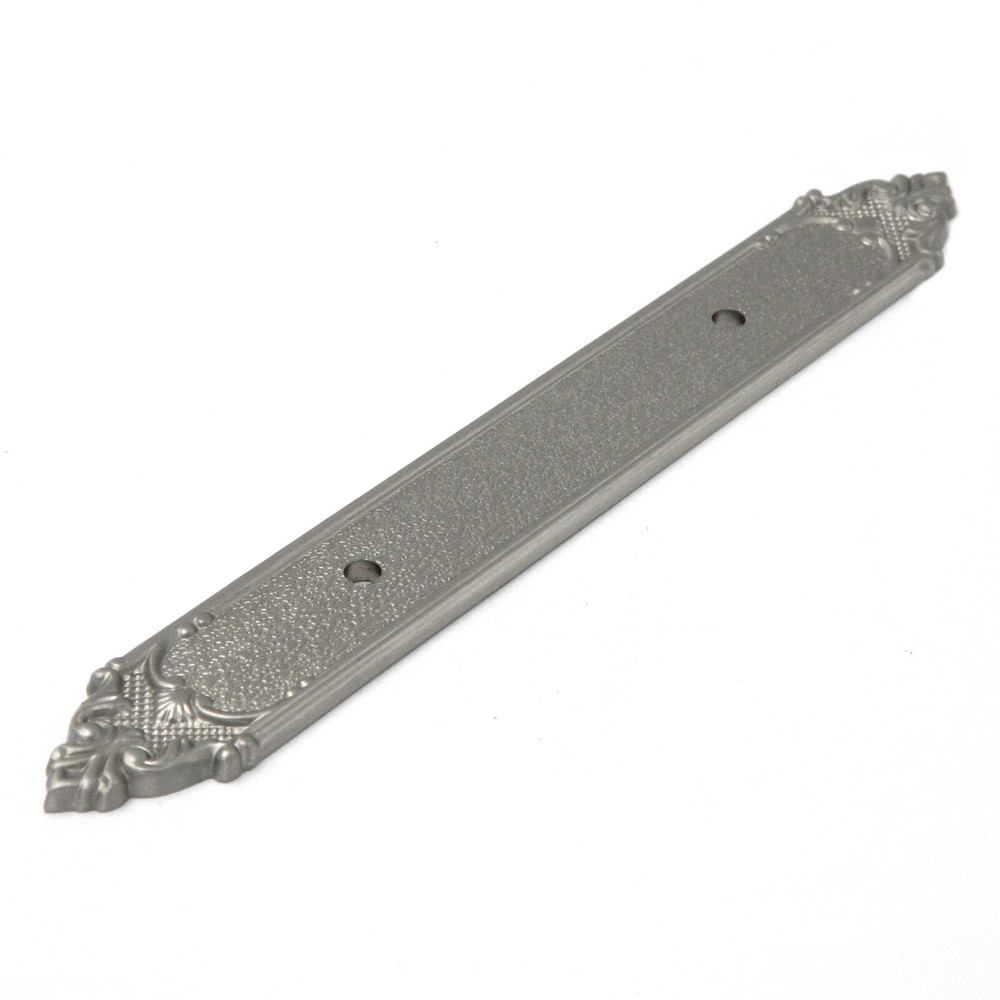 Satin Nickel Solid Brass 3"cc Cabinet Handle Pull Backplate F410 from Belwith