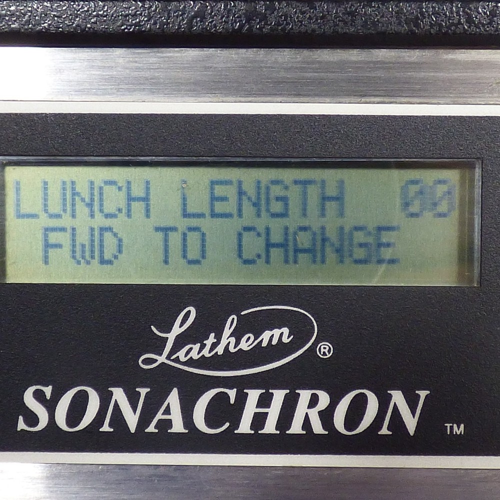 Lathem Sonachron powers on clean condition untested