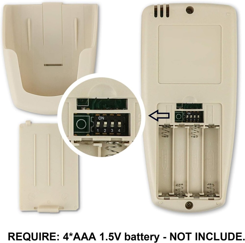 Ergonomic Ceiling Fan Remote Control Replacement for Hampton Bay - Timer Feature