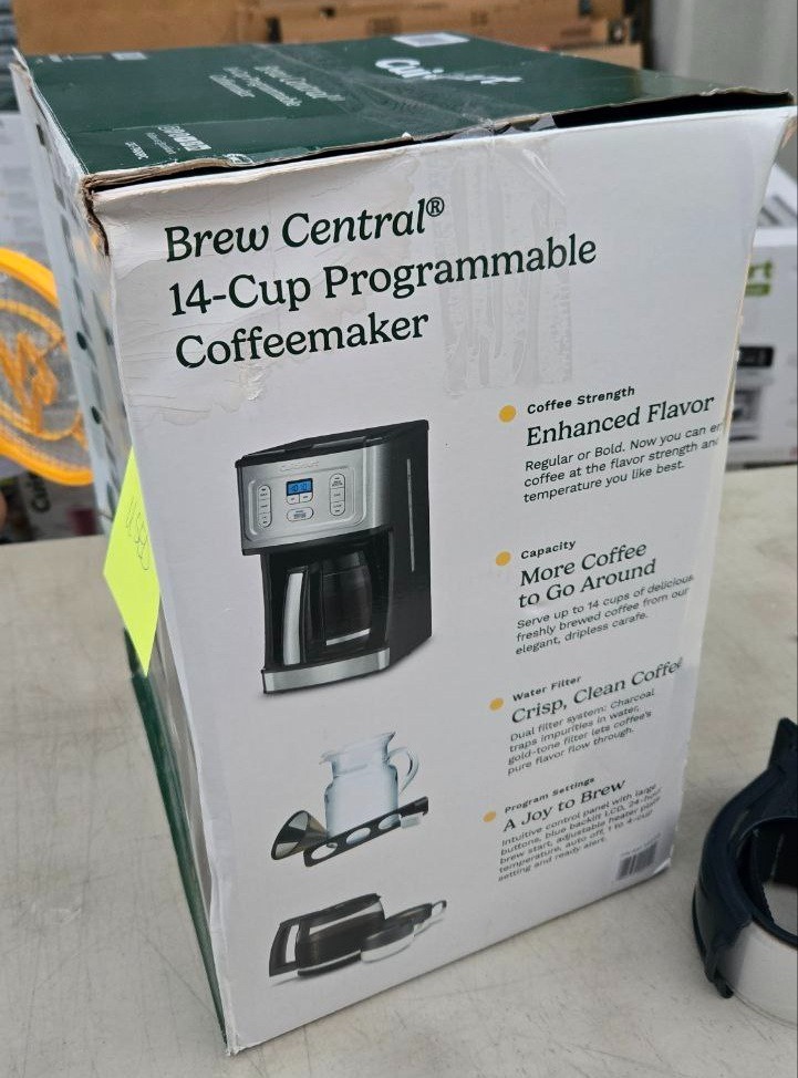 Cuisinart CBC-7000PC Self Clean Feature 14-Cup Brew Central Programmable...