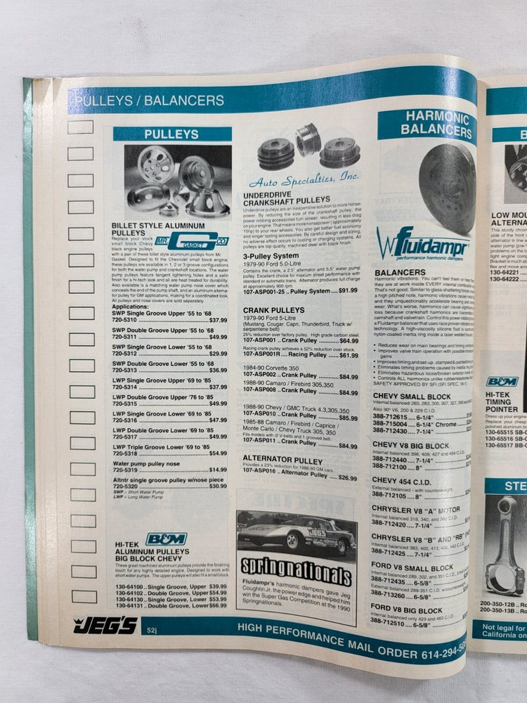 1991 JEG'S Spring High Performance Automotive Catalog - Genuine