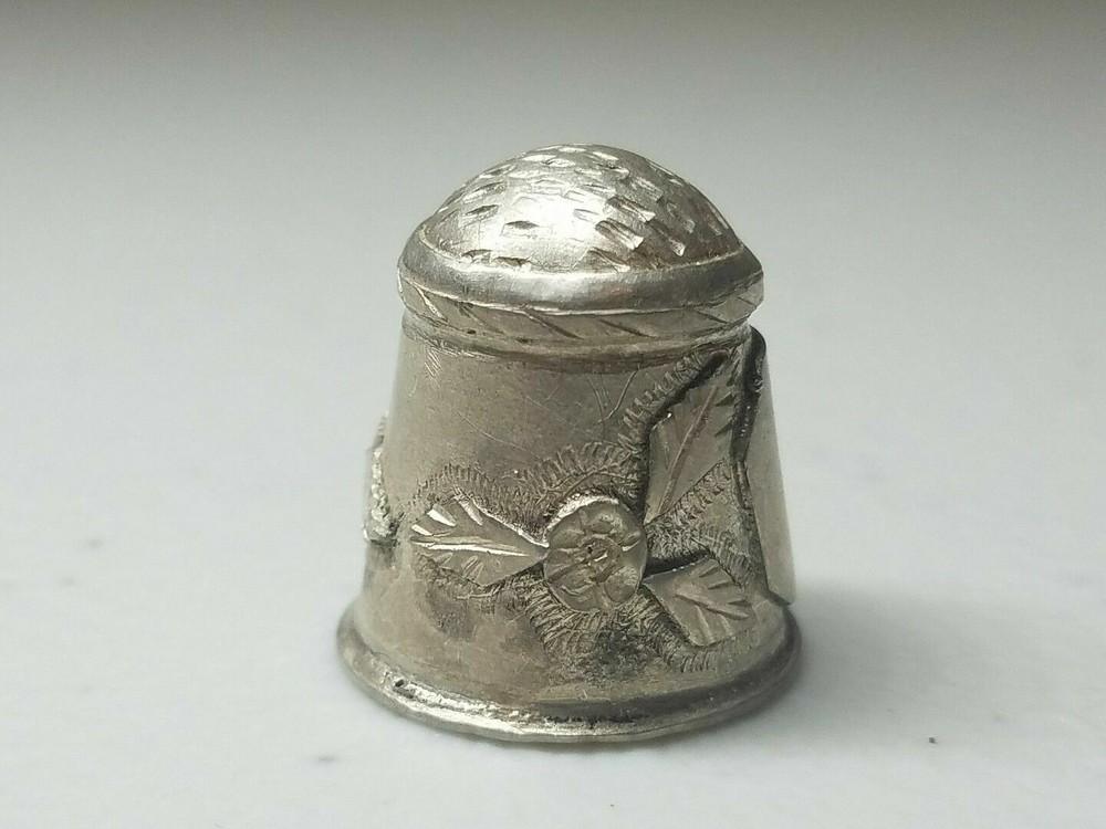 Antique Sterling Silver Thimble * Circa 1900