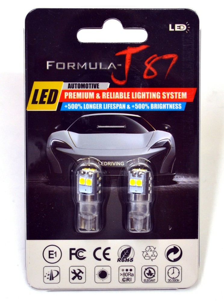LED 3030 Light White 5000K 194 Two Bulbs License Plate Replacement JDM Show