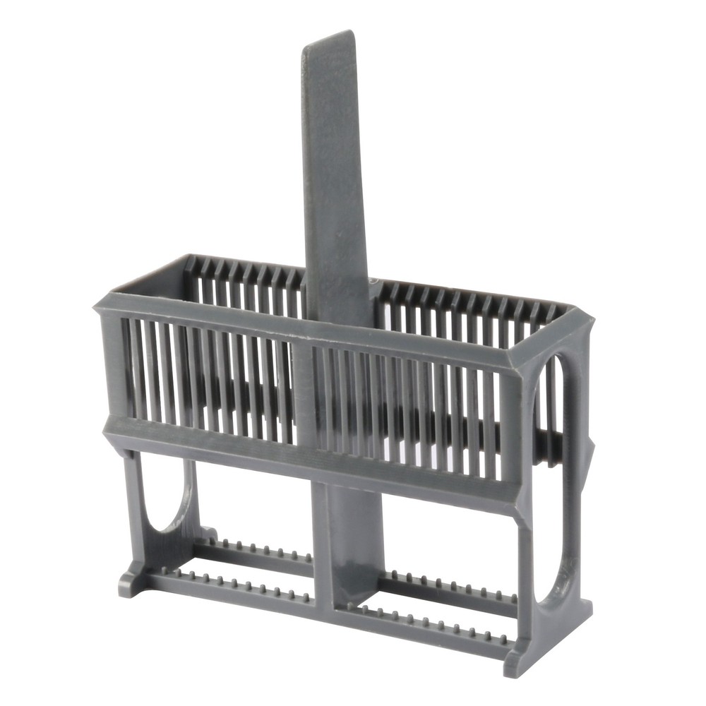 Microscope Slides Rack 24 Position Polypropylene Staining Rack Gray