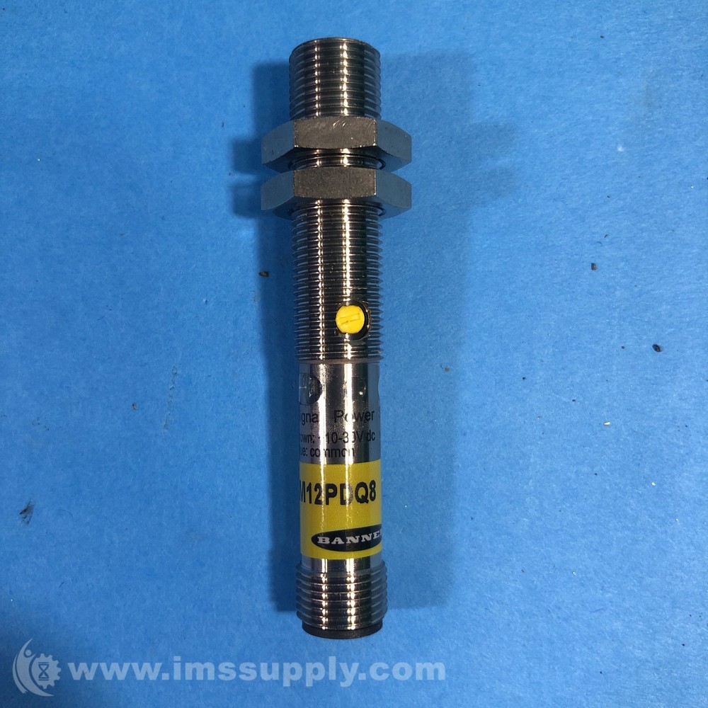 Banner Engineering Corp. M12PDQ8 Barrel-Mount Sensor FNFP