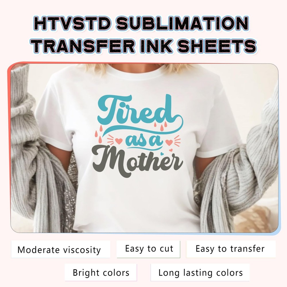 HTVSTD Solid Sublimation Ink Transfer Sheets 18pc 12x10" Pink/Yellow/Green