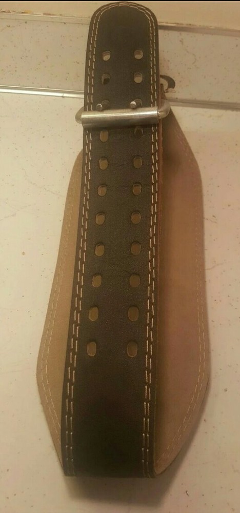 Harbinger Padded Leather Contoured Weightlifting Belt Size Medium