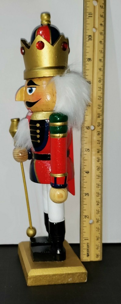 Wooden Nutcracker King 10" Vintage
