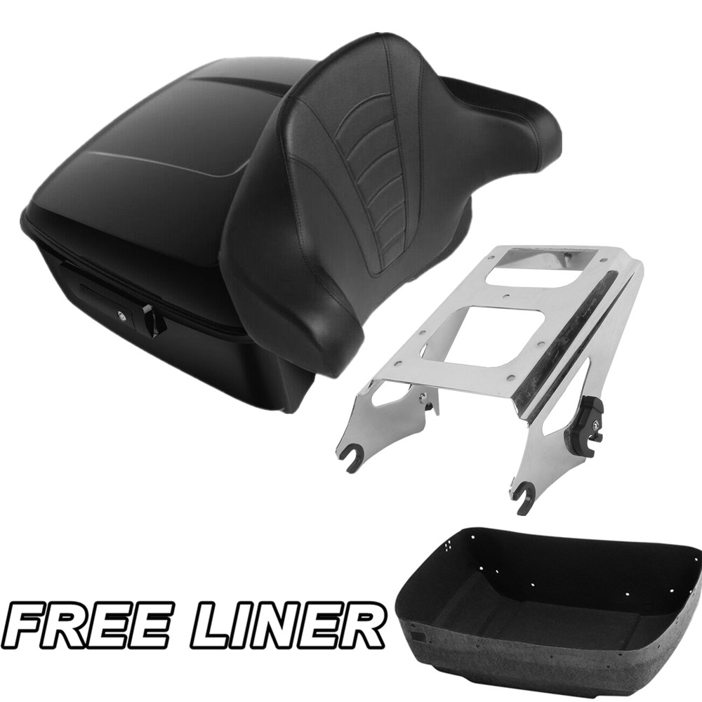 King Trunk Pad Mount Rack Fit For Harley Street Glide 2009-2013 2012