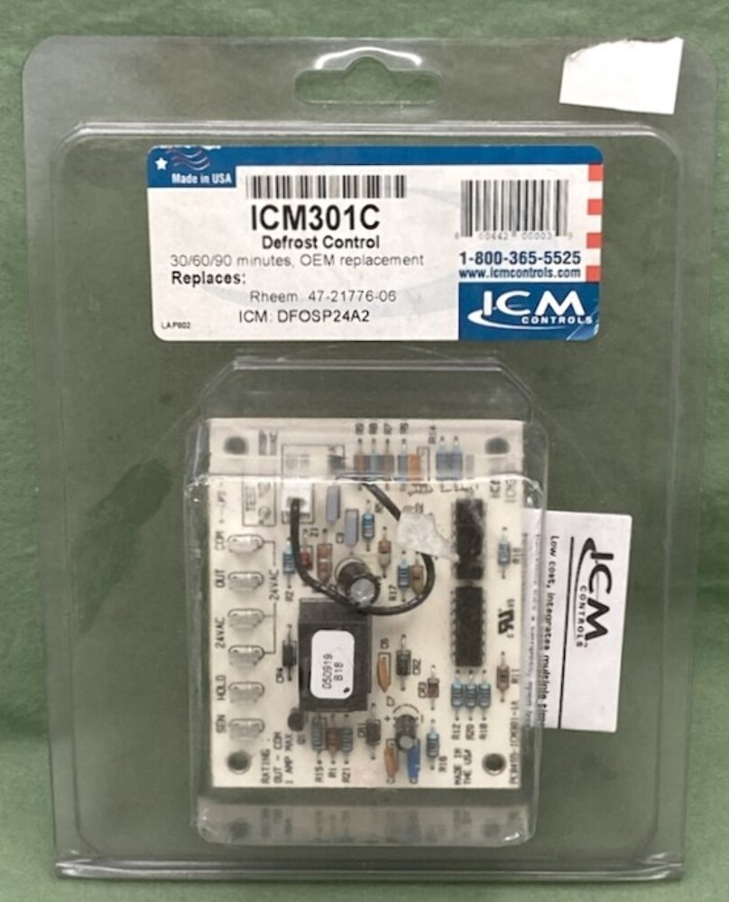 ICM ICM301C Defrost Control Timer 30/60/80 Minutes New Genuine