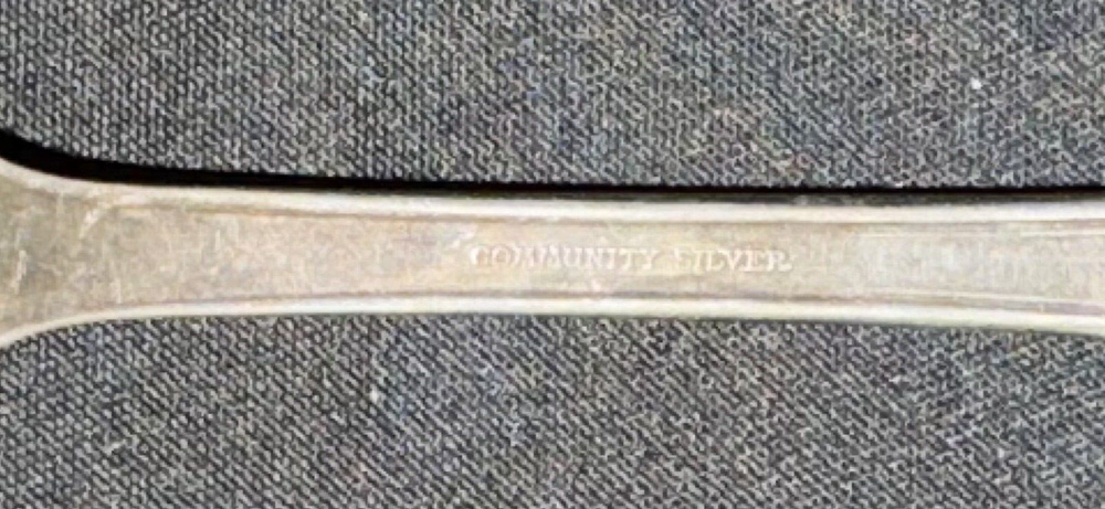 Vintage Community Silver Serving Spoon