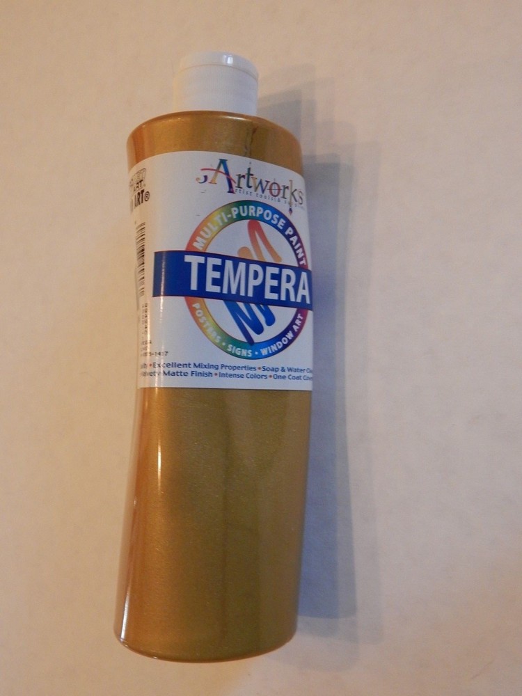 Kids, Artwork,s Pearlescent Gold, Tempra paint, 1pint