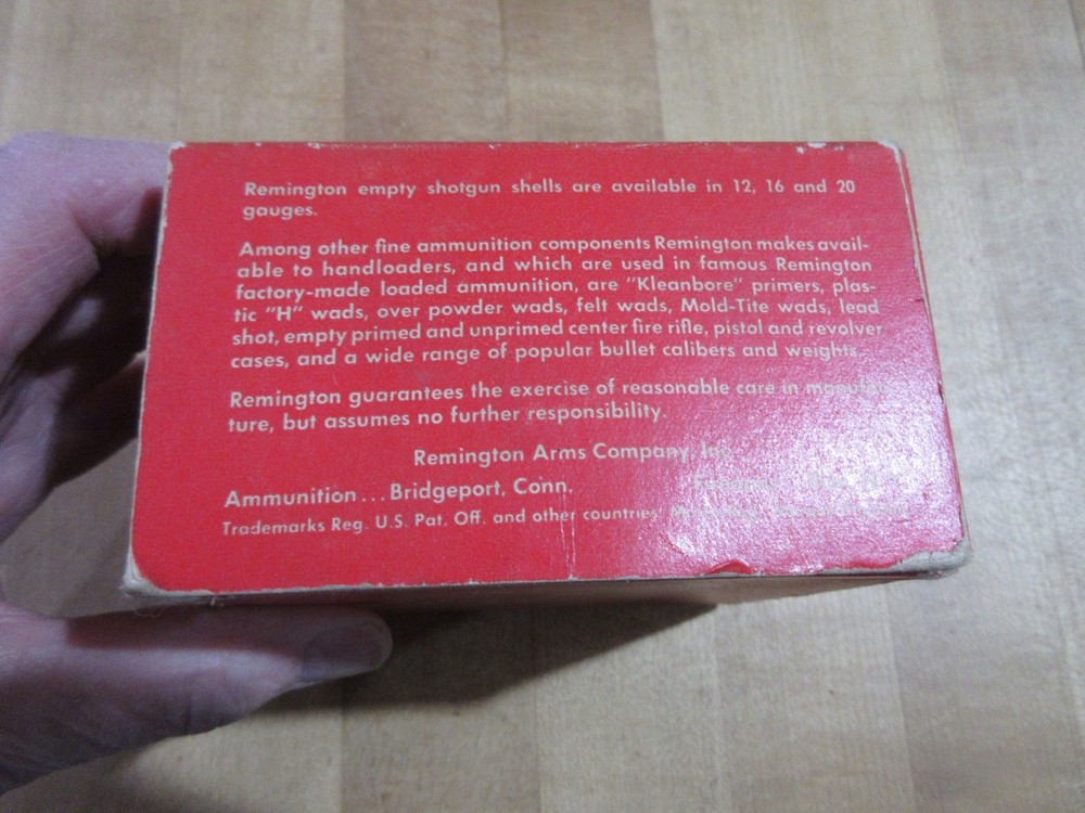 Empty Remington 2 Piece Empty Shotshell 12 ga box (r)