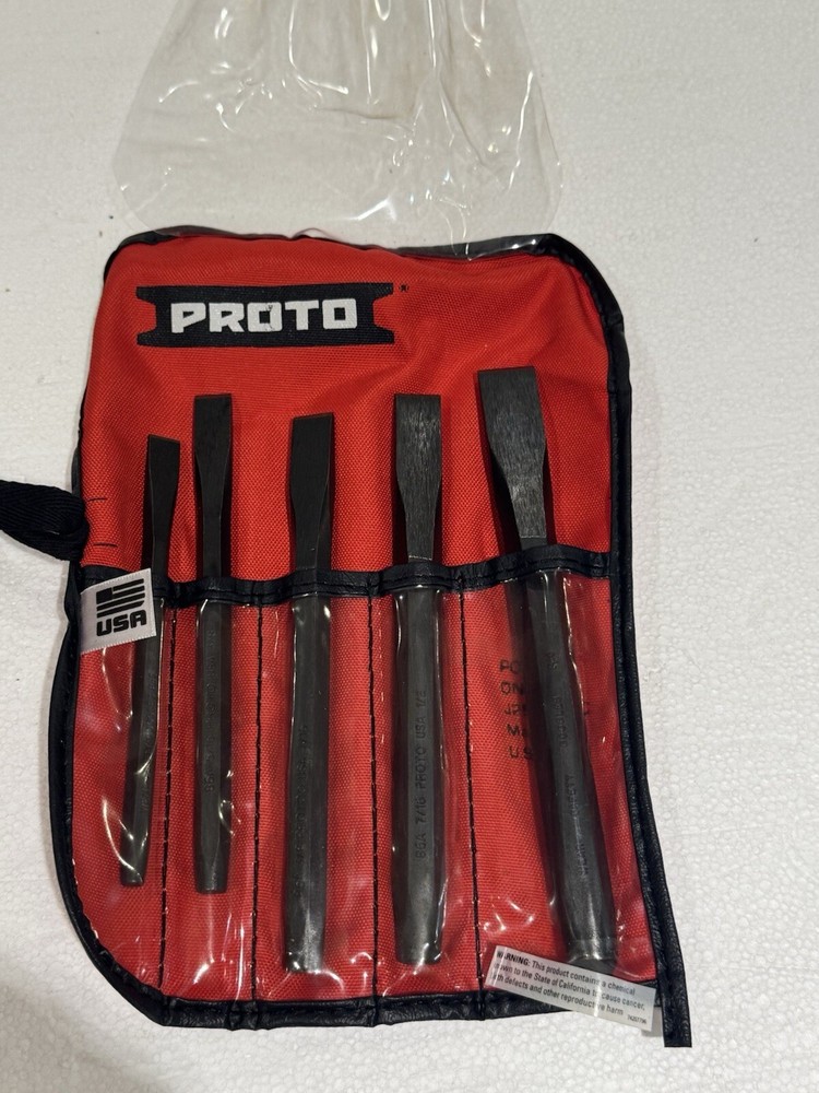 Stanley Proto J86CS2 Proto 5PC Cold Chisel Set