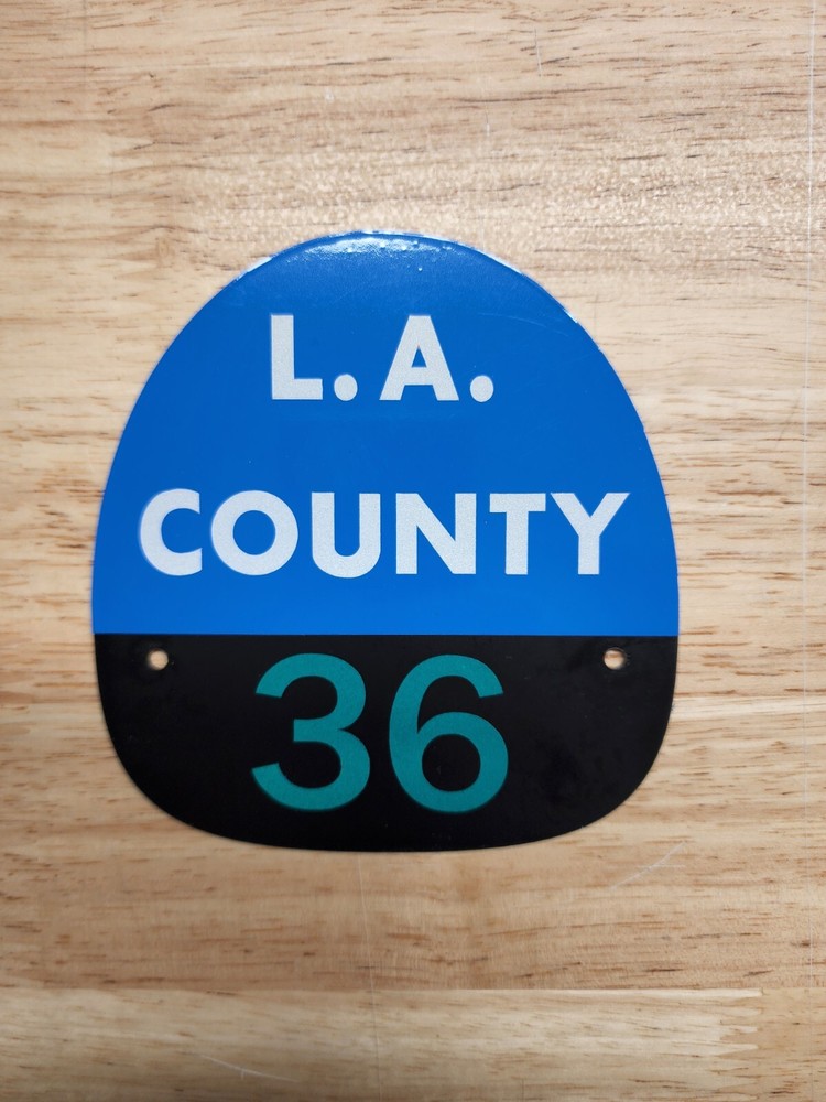 LA COUNTY 36 FIRE HELMET SHIELD