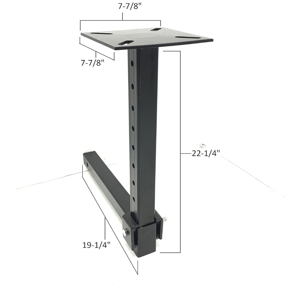 Hitch Mount Vise Plate Holder Mounting Heavy Duty Adjustable Durable Receiver