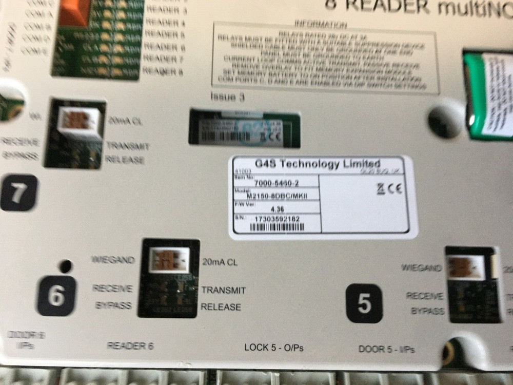 G4S TECHNOLOGY SYMMETRY M2150-8DBC MKIII W/ Network Module