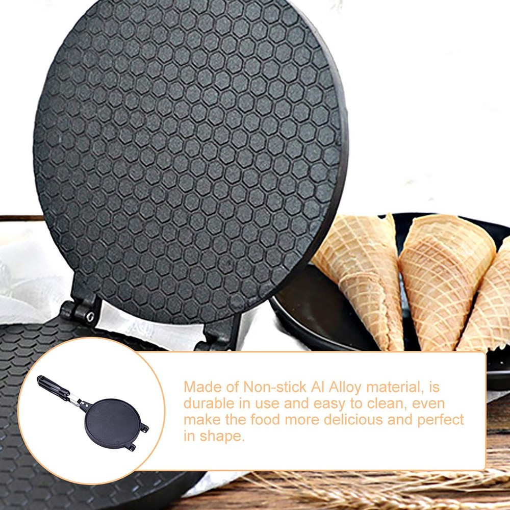 Waffle Cone Maker Household Kitchen Gas Nonstick Waffle Iron Egg Baking Tool