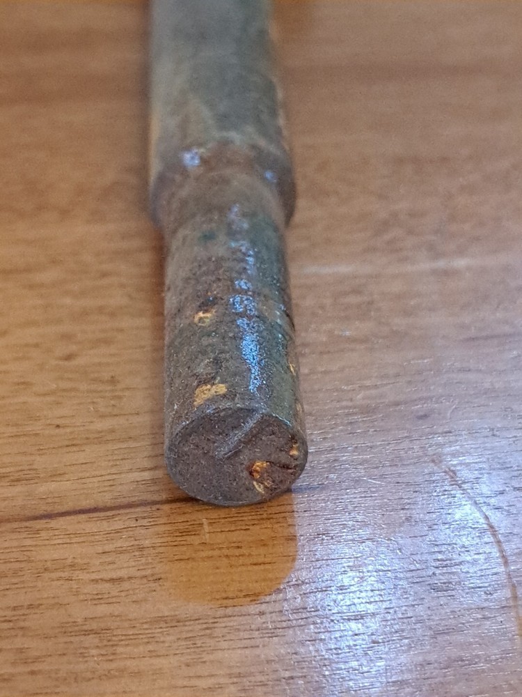 3 Vintage Antique Spade Boring Drill Bits
