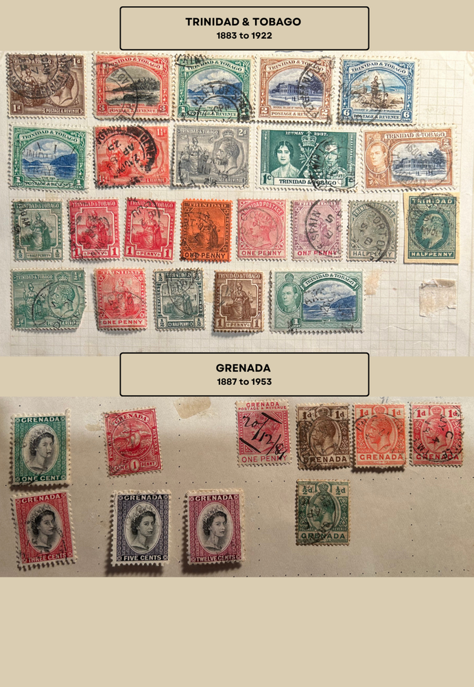 100+ Caribbean Islands Postage Stamps