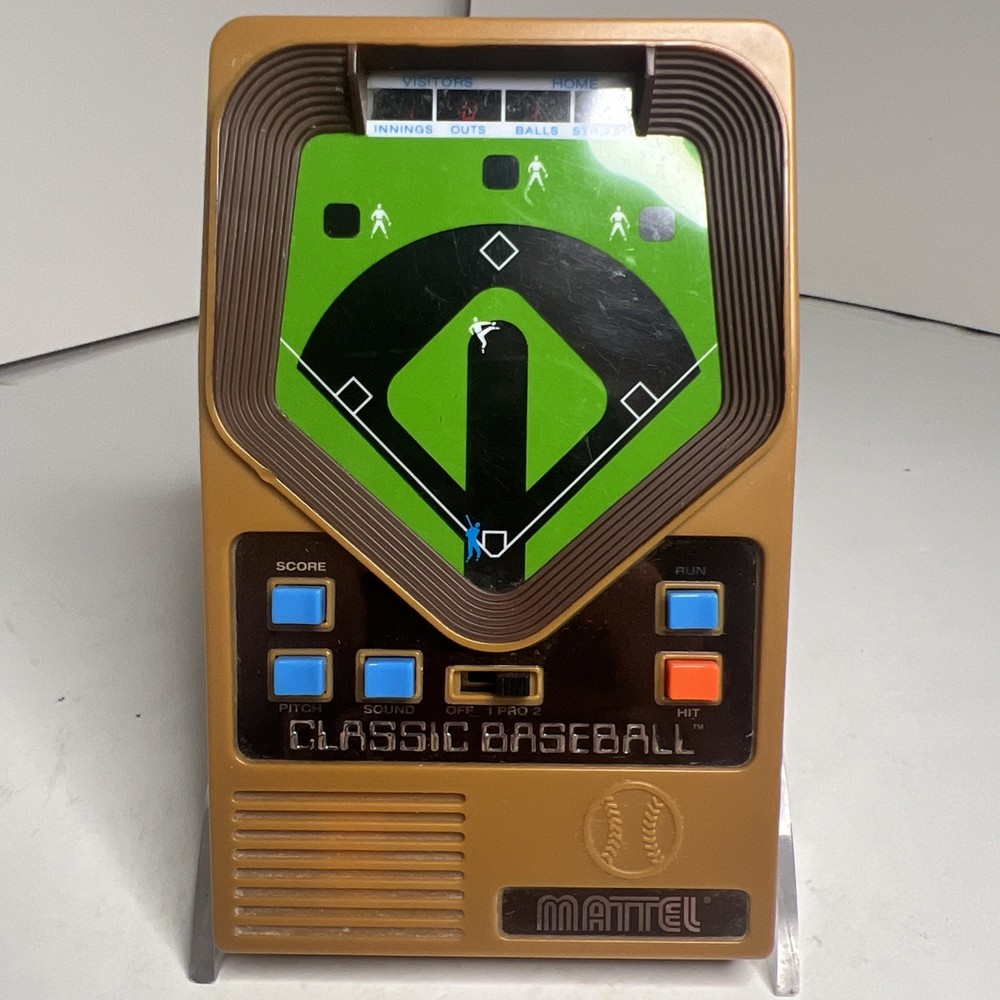 2001 Mattel Classic Baseball Handheld Electronic Game - Tested