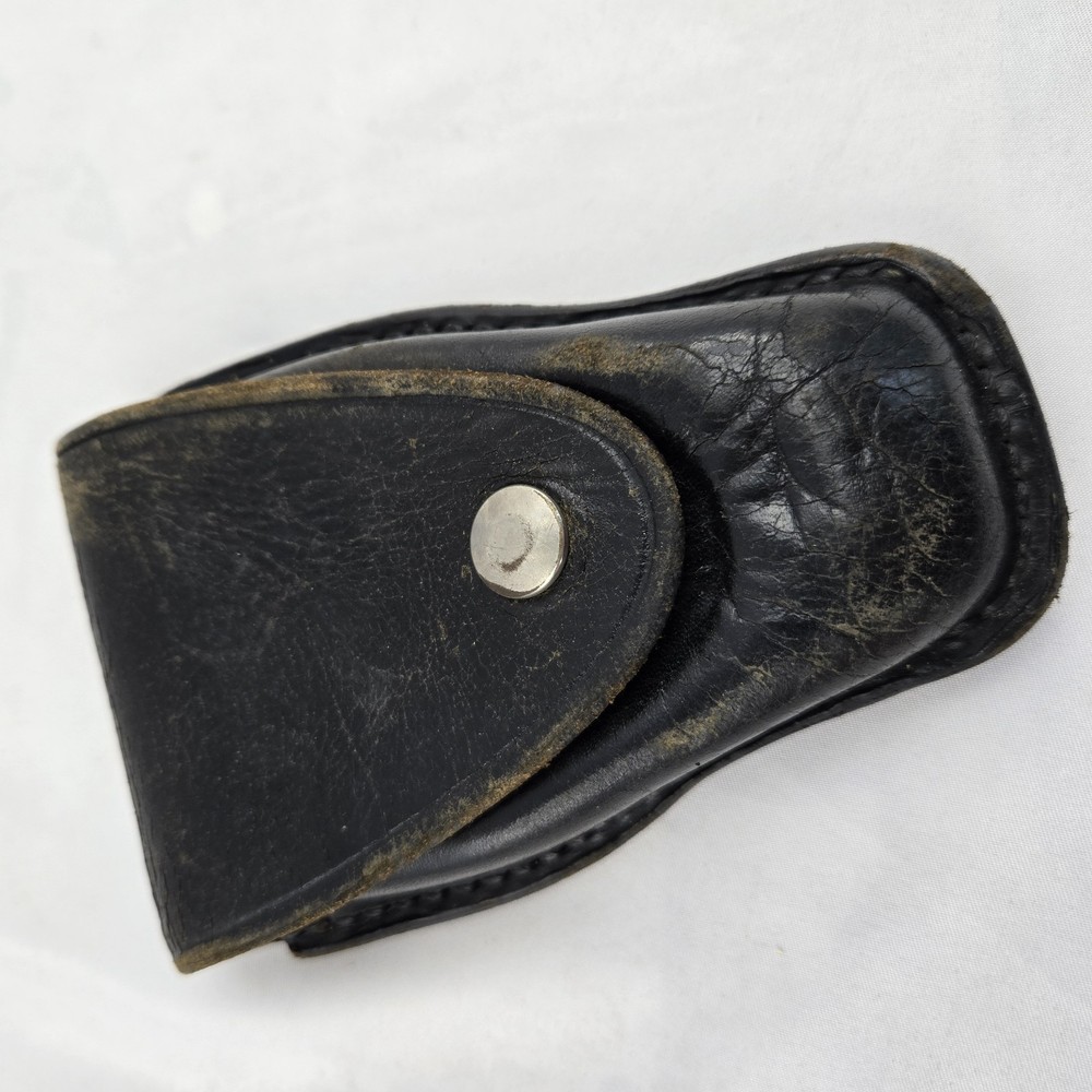 Leather Handcuff Belt Case With Snap  Don Hume Miami Oklahoma