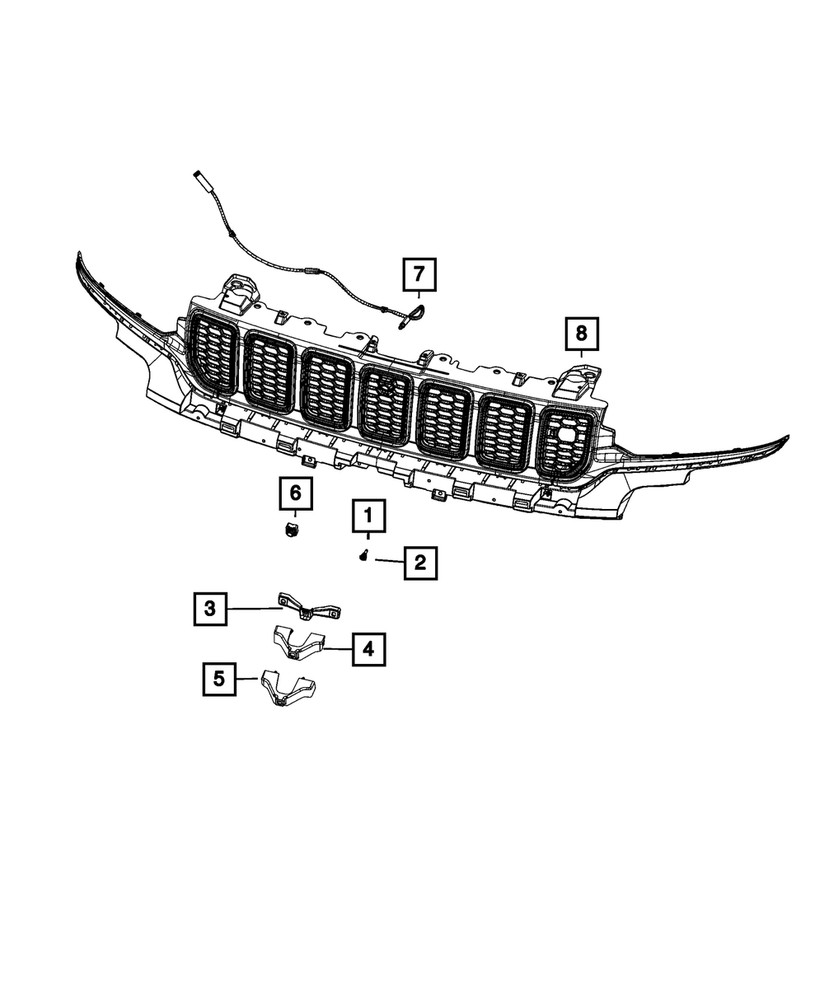 Genuine Mopar Surround View Camera 68633202AA
