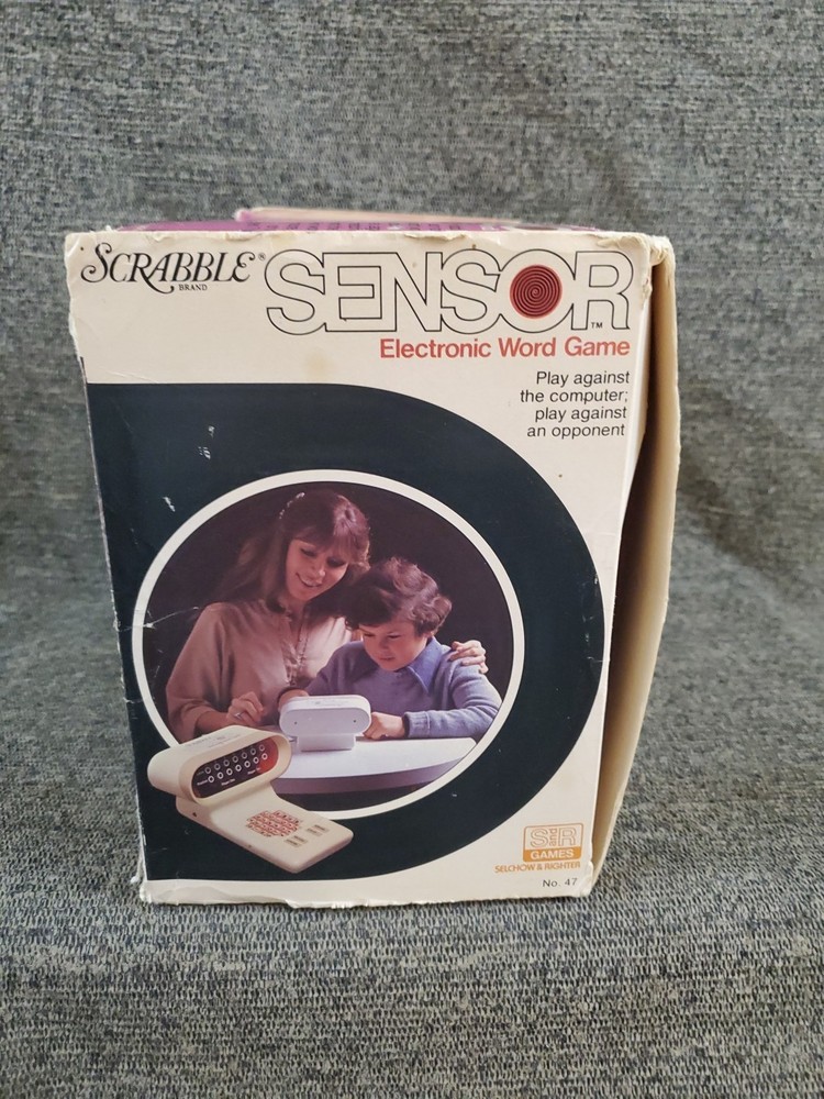 Scrabble Sensor Electronic Word Game Vintage 1978 Selchow & Righter
