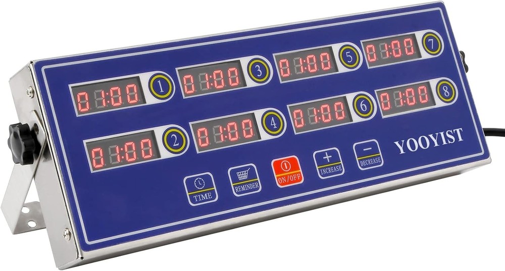 Professional Commercial 8-Channel Multi-Kitchen Timer