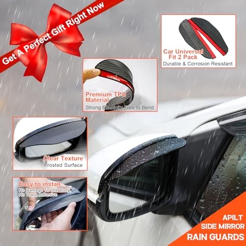 Outside-Mount Rain Guards Window Visors for 2007-2013 Chevy Silverado/GMC