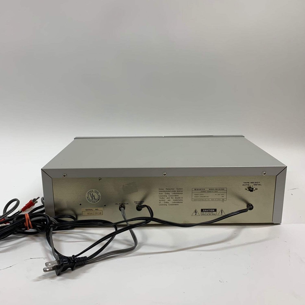 Sanyo RD R60 Stereo Cassette Deck
