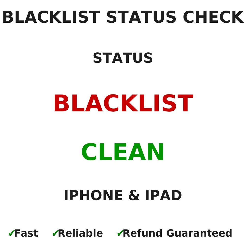 Apple IPhone IPad BLACKLIST STATUS CHECK IMEI SERIAL Fast Service